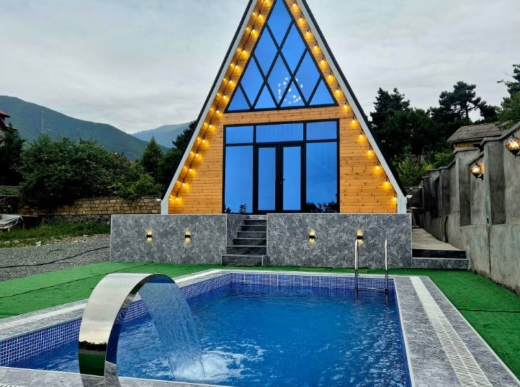 sekide gunluk kiraye a frame evler isti hovuzlu